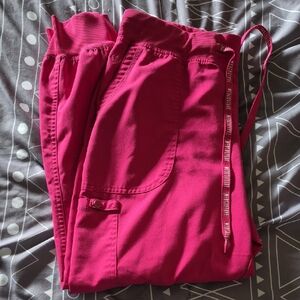 Med Couture Pink Scrub Pants